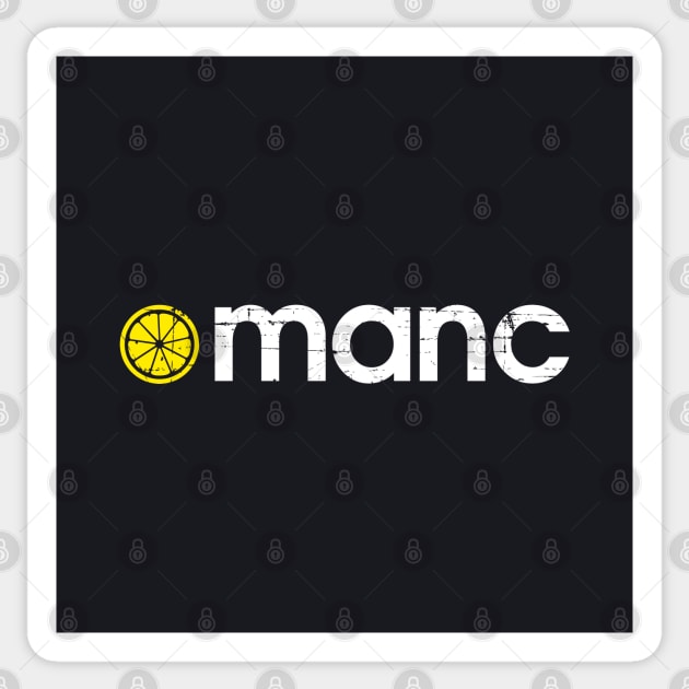 The Manc Stone Roses Manchester Lemon Sticker by Butter Creative